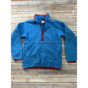 Patagonia Synchilla Fleece Boys Youth 1/2 Zip Fleece Pullover Jacket XL 14 Blue